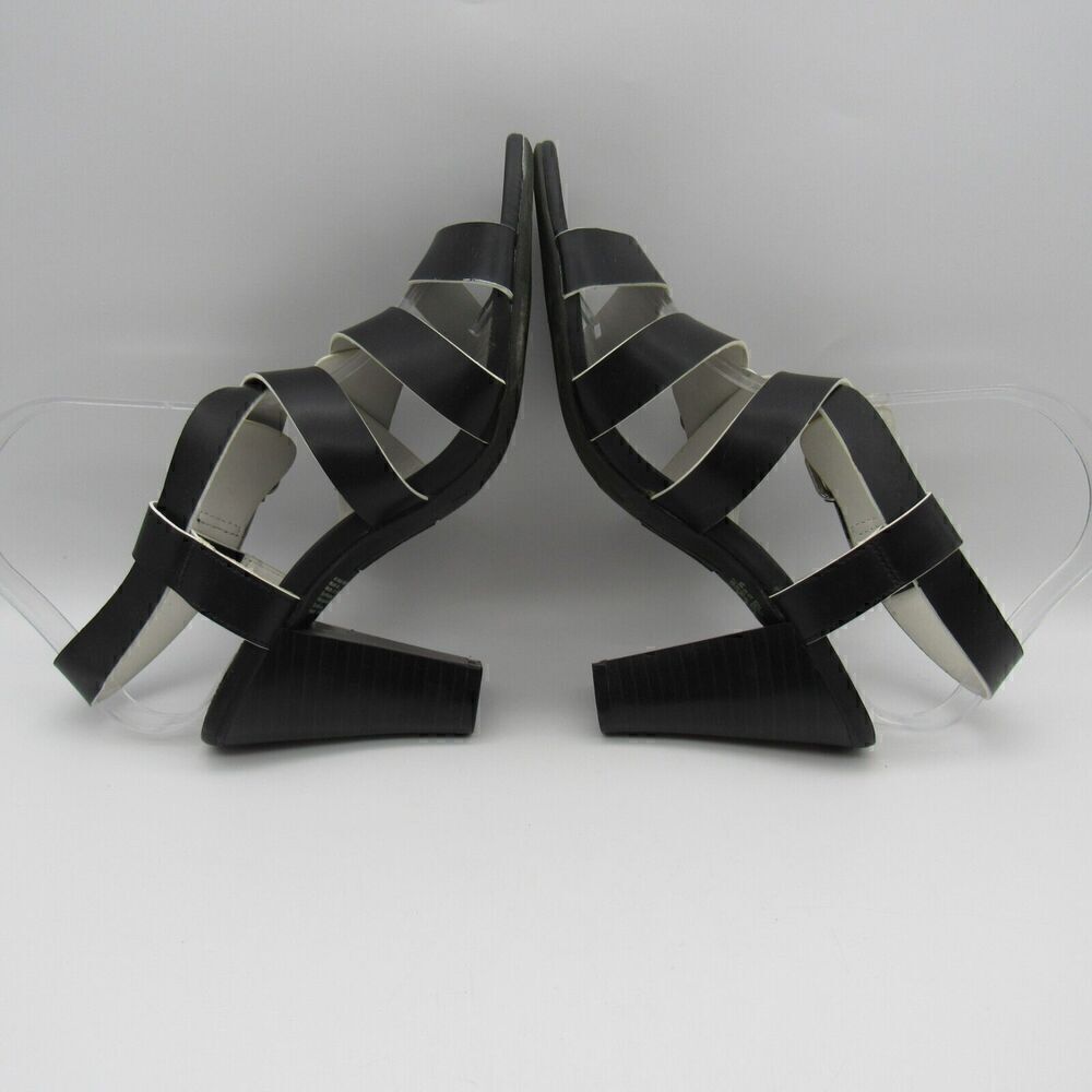 Christian Siriano for Payless Sandals Women's Sz 7 Strappy Slingback Black Heels - Picture 5 of 9